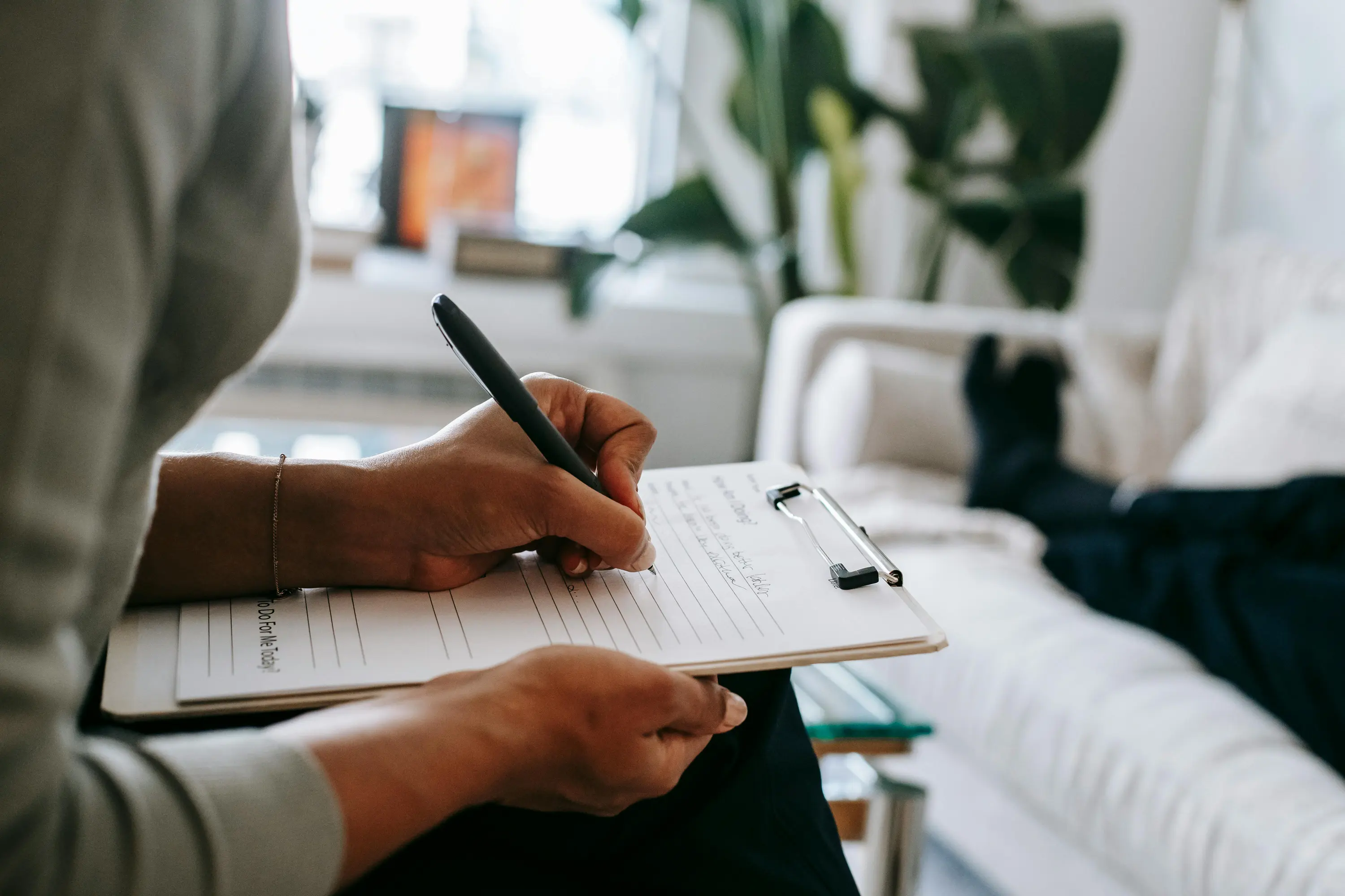 Reflection binder used in therapy sessions